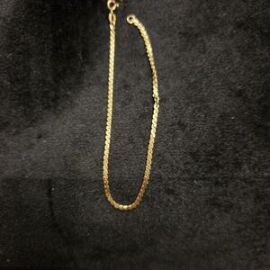 14k Serpentine Bracelet/anklet Gold Chain